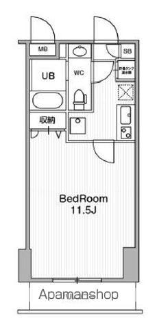 アーバンフラッツ池袋プレミアム(1K/14階)の間取り写真