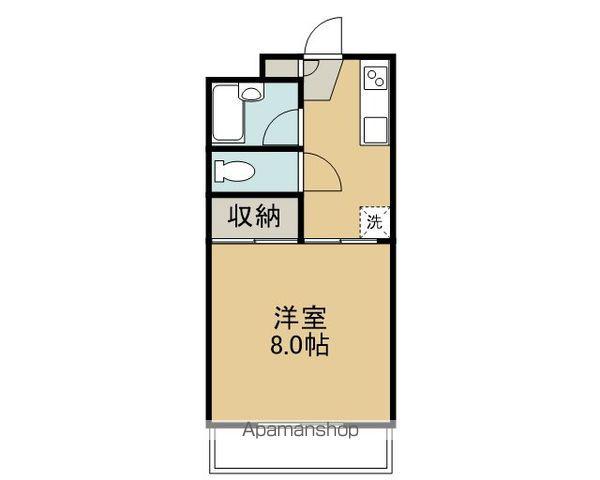 海禅寺ハイツ(1DK/2階)の間取り写真