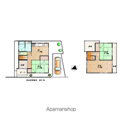 名鉄瀬戸線 瀬戸市役所前駅 徒歩14分 2階建 築46年(3DK)の間取り写真