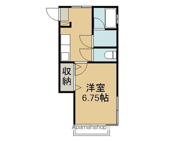 メゾントピア(1K/2階)の間取り写真
