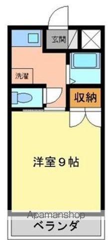バグースⅡ(1K/5階)の間取り写真