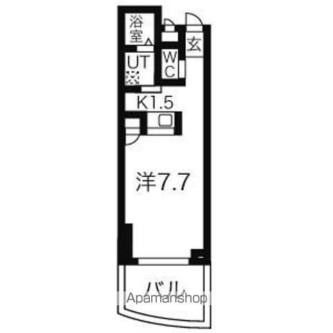 グランステージ千種(1K/5階)の間取り写真