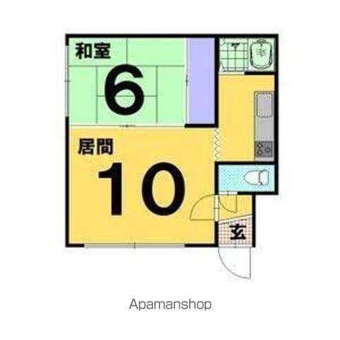 佐々木ハイツ(1LDK/2階)の間取り写真