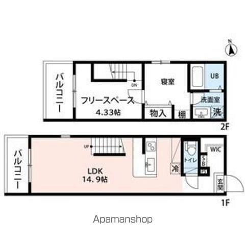 AMIRL PREMIER IMAIKE(2LDK/4階)の間取り写真