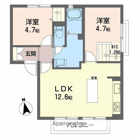 ディアス田園調布Ⅱ(2LDK/1階)の間取り写真