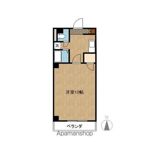 スクエア宝が丘(1K/3階)の間取り写真