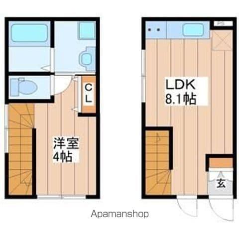 HAUOLI(1LDK/1階)の間取り写真