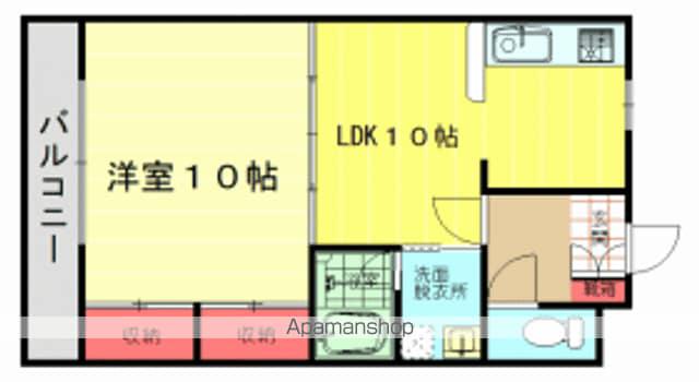 ドリームステージ西長住(1LDK/2階)の間取り写真