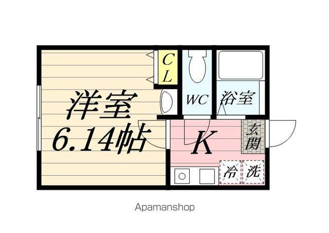 クレール上大岡壱番館(1K/1階)の間取り写真