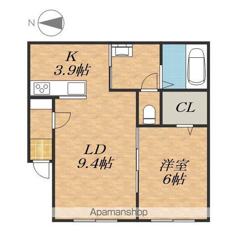 根室本線 帯広駅 バス乗車時間:10分 西7条9丁目バス停で下車 徒歩2分 3階建 新築(1LDK/2階)の間取り写真