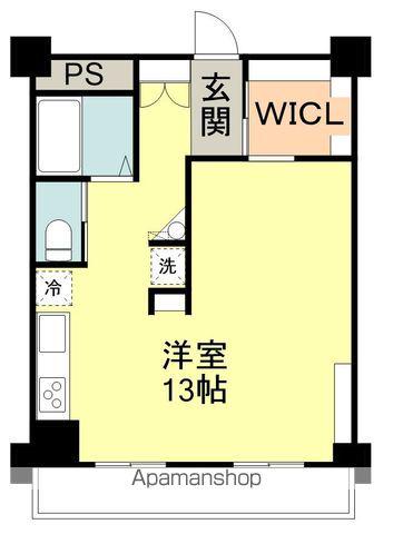 ABEFORNIA DJ(ワンルーム/2階)の間取り写真