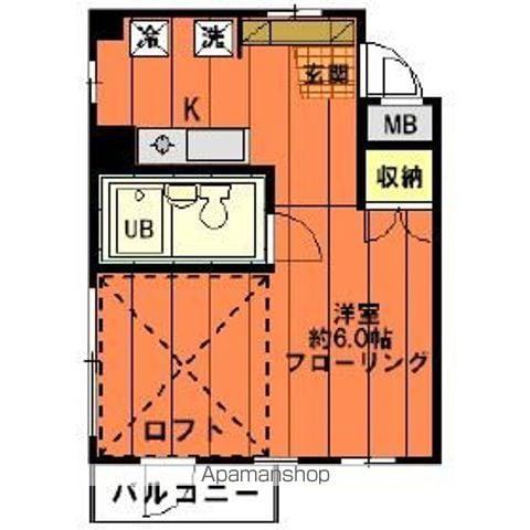 たかさごビル(ワンルーム/3階)の間取り写真
