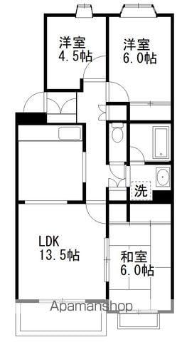 TS GARDEN習志野台(3LDK/1階)の間取り写真