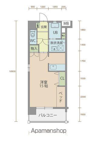 ミルフィーユ90(1K/1階)の間取り写真