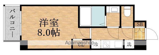SOLTERRACE(1K/4階)の間取り写真