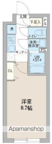プロスタイルウェルス東武練馬(1K/1階)の間取り写真