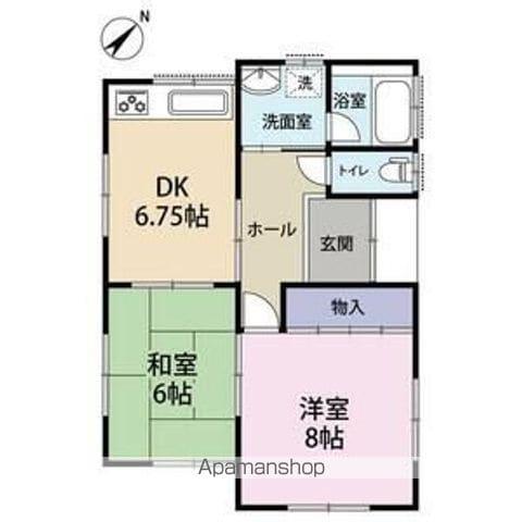 東海道本線 瀬田駅(滋賀) 徒歩14分 1階建 築25年(2DK)の間取り写真