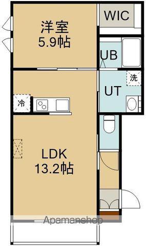 レグノ深堀(1LDK/3階)の間取り写真