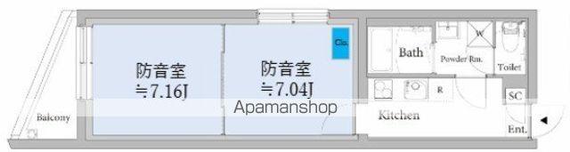 ASTILE STUDIO 王子(2K/1階)の間取り写真