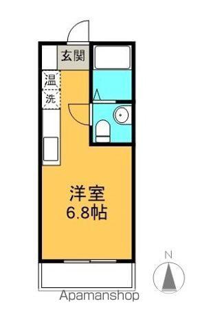 翔のいっしきⅠ(ワンルーム/2階)の間取り写真