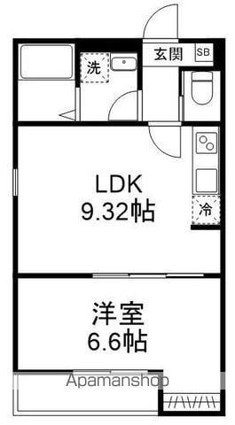 GRADUS八千代台Ⅴ(1LDK/1階)の間取り写真