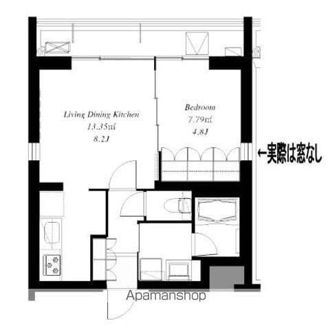 フレンシア高円寺(1LDK/2階)の間取り写真