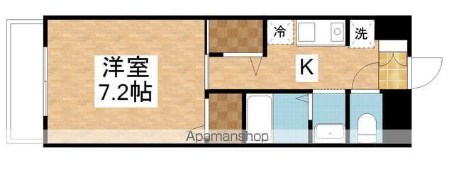 パンシオン空港西(1K/1階)の間取り写真