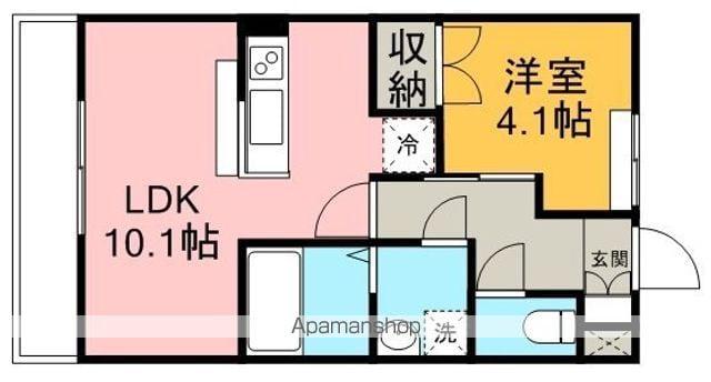 ボーヤハイム(1LDK/2階)の間取り写真