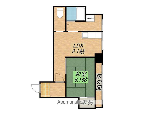 NOBLE(1LDK/2階)の間取り写真