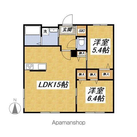 ブルーメンプラッツⅢ(2LDK/1階)の間取り写真