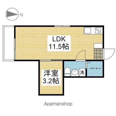 LA CASA タイケンⅦ(1LDK/4階)の間取り写真
