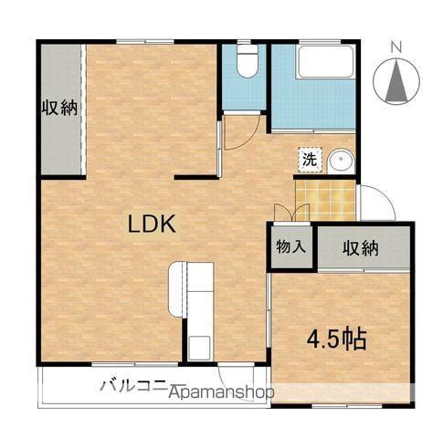 ヒルトップ長野(1LDK/5階)の間取り写真