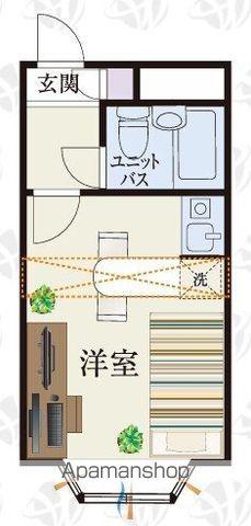 BCASA松戸馬橋ⅢRE-BORN(ワンルーム/1階)の間取り写真