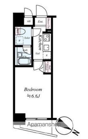 グリアス横浜・ウエストフォルム弐番館(1K/5階)の間取り写真