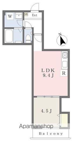 ウィステリアハウス西荻南(1LDK/2階)の間取り写真