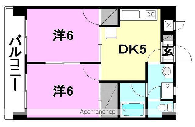 オックスフォードサーカス高岡(2K/1階)の間取り写真