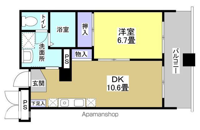 IVYキャッスルⅡ(1LDK/3階)の間取り写真