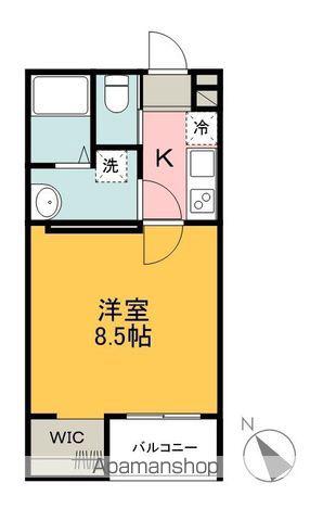 MELLAS新狭山Ⅲ(1K/3階)の間取り写真