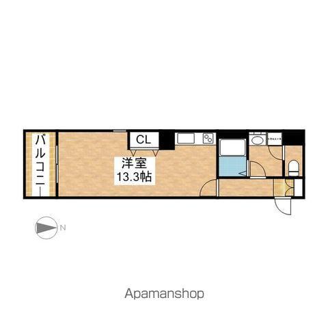 メゾン・ラ・ペジーブル(ワンルーム/6階)の間取り写真