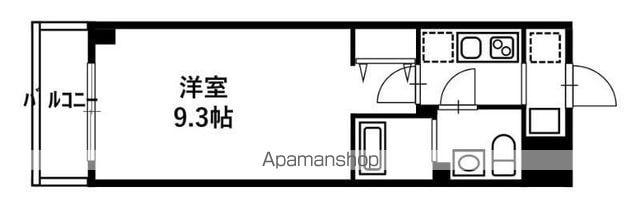 LIV CITY 亀戸(1K/3階)の間取り写真