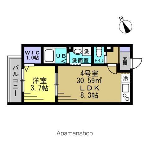 シティハウス豊四季(1LDK/3階)の間取り写真