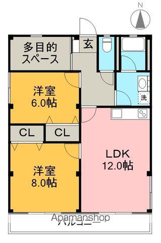 アーバンビレッジⅣ(2LDK/1階)の間取り写真
