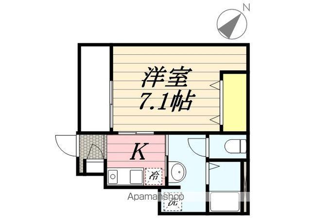 クラシオ北習志野(1K/1階)の間取り写真