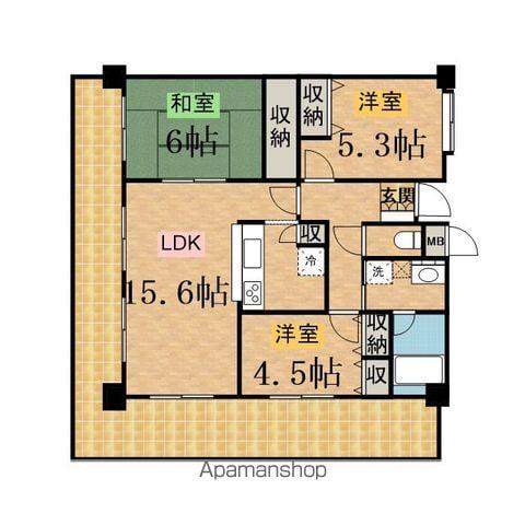 シャルマン(3LDK/2階)の間取り写真