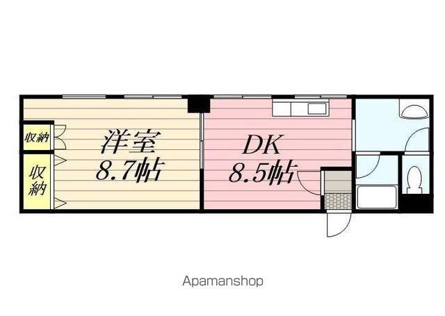 リルブランシュ(1LDK/4階)の間取り写真
