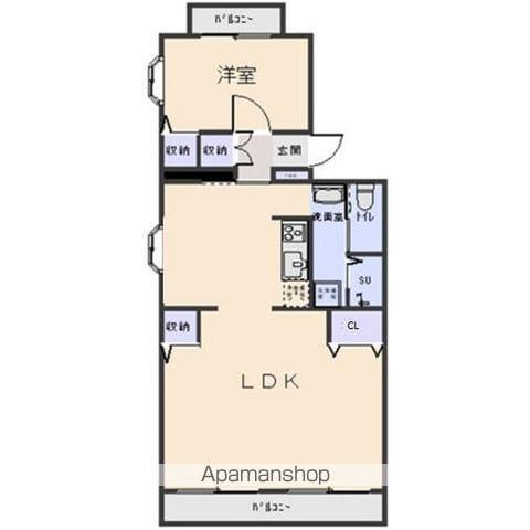 ダイアパレス白壁(1LDK/3階)の間取り写真
