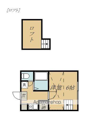 グランルージュ(1K/1階)の間取り写真