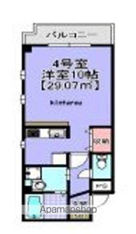 金太郎ヒルズ27(1K/4階)の間取り写真