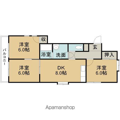 ナカハイツ瀬古(3DK/1階)の間取り写真