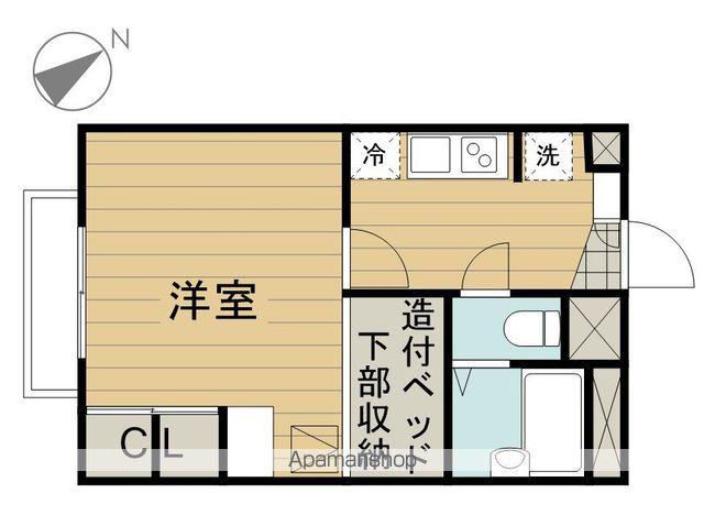 プライムコート中神(1K/2階)の間取り写真